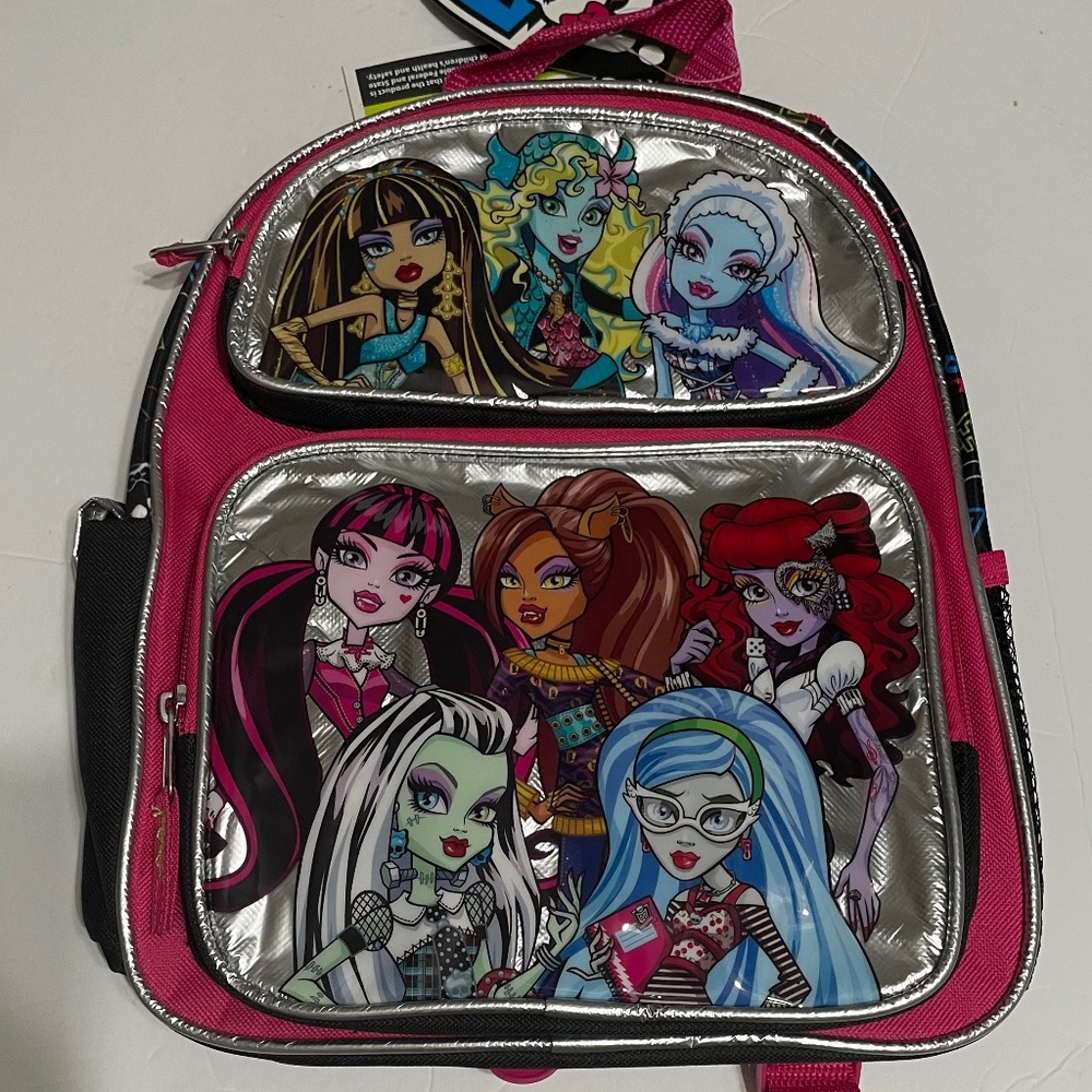 Monster High Small Backpack 12" x 10" ,New With Tag!
